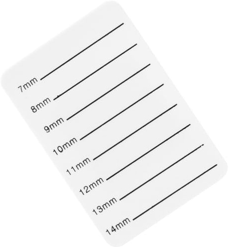 Angoily Plateau Support Léger et Pratique de Faux Cils en Acrylique Blanc 7-14mm pour Extension de Cils pour Maquilleurs et Usage Personnel