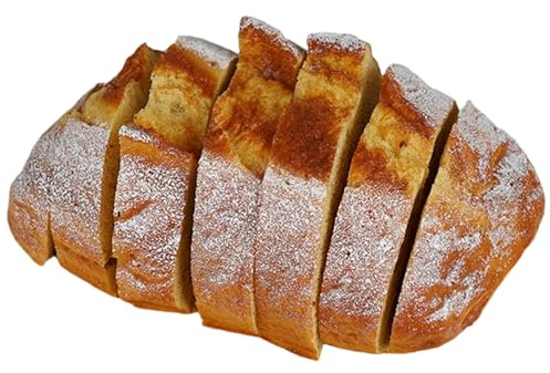 NIDONE 7 st realistisk mat, skivat bröd lekmat för display köksbord butik fönsterdekoration