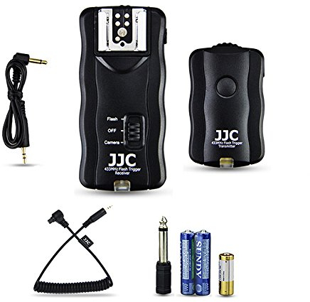 JJC Flash Trigger Wireless Remote Shutter Release For Can. R5 R3 5D Mark IV III II 6D 6D Mark II 7D 7D Mark II 1Dx Mark II 5Ds 5Ds R 1D C 1D X 1Ds Mark III II 1D Mark IV III 1D Mark II N 1D Mark II