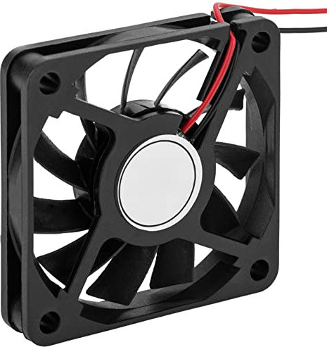 BeMatik - Ventilador de chasis 60x60x10 mm de 12 VDC para caja de ordenador