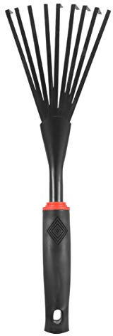 Yardwe Jardinage Main Râteau de Jardin en Acier Inoxydable Feuille Râteau De Jardin en Métal Outil Griffe Râteau Et Cultivateur avec Poignée pour Jardin Ferme Jardin de Pelouse