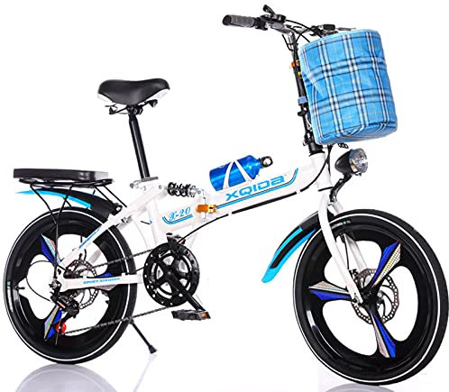 20 Zoll Leichtes Aluminium Faltrad Herren-Damen 6 Gang Falträder Citybike Schnellfaltsystem D,20 in