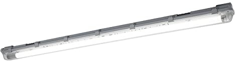 LEDAVANCE Submarine Throughwiring 120cm – LED Feuchtraumleuchte, 15W, 4000K kaltweiß, 1700 Lumen, integrierter Kabelkanal, IP65 Schutzklasse, werkzeugloser Anschluss von bis zu 10 Leuchten