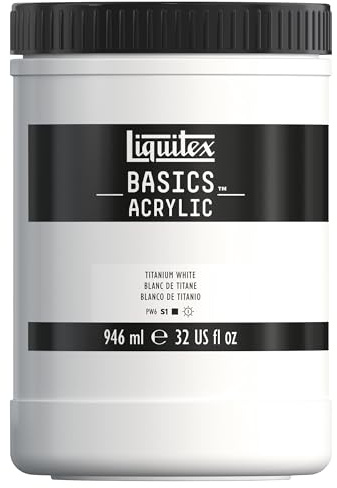 Liquitex Basics Acrylique Pot 946 ml Blanc Titane ROW