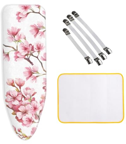 Extra Large Ironing Board Cover, Extra Thick Adjustable Ironing Board Cover, XXL, 4 Clips And Anti-iron Cloth, 160x60cm