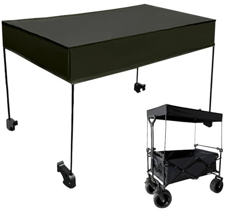 Faltbares Vordach, Sonnensegel, 600D-Oxford-Stoff, abnehmbare Gartenmarkise, Einkaufswagen, tragbar, für Picknick, Einkaufen, Reisen, Outdoor