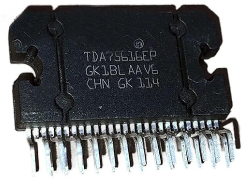 SHMIZZ Lot de 2 Circuits intégrés d'amplificateur de Puissance Quadruple Multifonction TDA75616EP TDA75616 TQFP-48