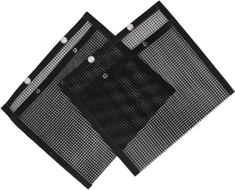 WGFOIP 2 St BBQ Mesh Grillpåsar, Återanvändbara Värmebeständiga Grönsaker Grillpåsar för Grillning Picknick Camping