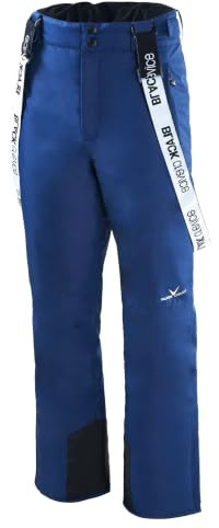 Black Crevice Herren Skihose I Männer-Skihose Größen I Skihose mit Hosenträgern I atmungsaktive Herren-Snowboardhose I Wind- & wasserdichte Herren-Schneehose