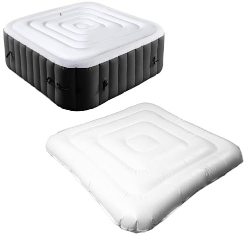 Cubierta Inflable para, Cubierta de Desbordamiento a Prueba de Polvo y Lluvia para Inflables Al Aire Libre, Tapa Aislada de Ahorro de Energía para Cuadrado de 4.2 Pies