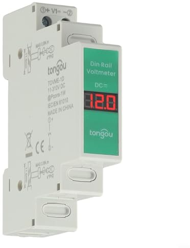 snowchecking voltmetro amperometro display dc misuratore digitale dc wattaggio metro per l'uso su uno standard per guida DIN con un ampio intervallo di misurazione