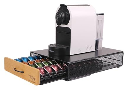 EVER RICH ® CAPSULES STORAGE DRAWER COMPATIBLE WITH VERTUOLINE NESPRESSO CAPSULES (40 CAPSULES CAPACITY) (VLINE 40 BMBO)