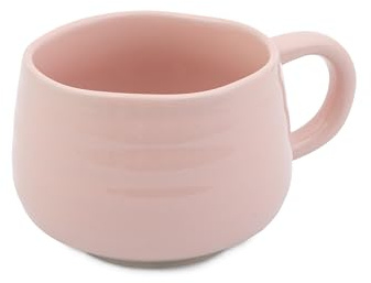 Jamie Oliver Big Love Gemütliche Tasse, Steingut Kaffeebecher für Kaffee & Tee, spülmaschinen- und mikrowellengeeignet, Rosa, 375ML, 13x10x7cm