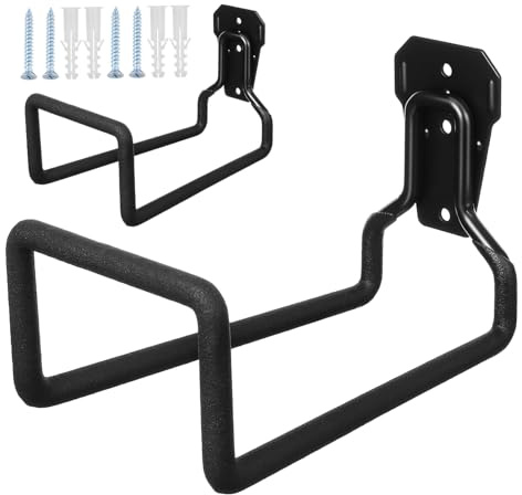 UPKOCH 2 Piezas Ganchos de Garaje de Metal Soporte para Manguera y Herramientas Ganchos Utilitarios para Almacenamiento Instalación y de