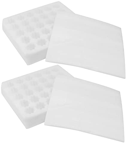 Tofficu Lot De 2 Porte-œufs Ménagers Avec Couvercle, Plateaux D'emballage En Mousse à Perles Pour 30 Œufs, Dimensions 300x255x75 Mm, Conteneur De Rangement Sûr Et Pratique Cuisine Et Réfrigérateur