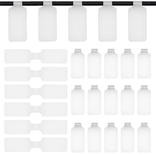 50 Pcs Cable Labels Nylon Writable Cord Tags Reusable Cable Cord Wire Labels for Electronics Office Computers Management and Identification