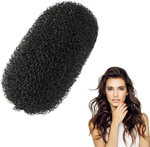 Clips de pelo esponjoso | Clip de esponja Base - Función de volumen peine | cojín de cabeza hinchados, invisible para mujeres niñas l es ideal para aclarar el cabello cerca del cuero chev
