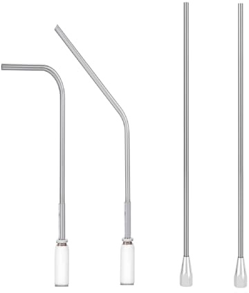 Professional Spray Foam Gun Extension Kit, 6.8 inch Stainless Steel Nozzles with 360-degree rotation, which is used for filling and sealing, sound insulation and noise elimination, etc（threaded）