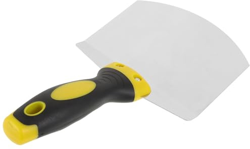 KOMBIUDA Raspador Curvo de Acero Inoxidable para Enlucido Tabla de Carga Compacta y Diseño Semicircular para Alisar Precisión en Trabajos de Yeso