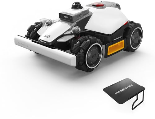 MAMMOTION LUBA Mini 2 AWD 1500 Robot Tondeuse sans Fil avec Mini Garage | 360° LiDAR + Double Caméra IA, Hauteur Auto, Pente jusqu'à 80%, DropMow, Cartographie Automatique (Expédiés Séparément)