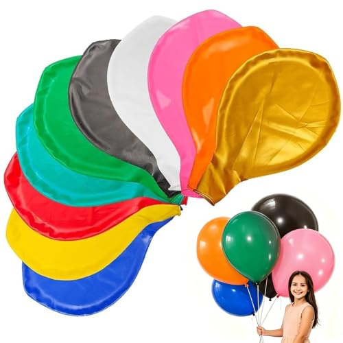 XingRuize 10 Stück Luftballons Gross, 36 Zoll Ballons Groß, Riesen Luftballons, Große Latexballon, Grosse Luftballon XXL, Latex Riesige Ballon, für Hochzeit Babyparty Geburtstag Party Deko