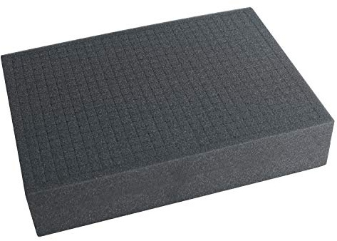 HMF 1451-90 Rasterschaumstoff, Würfelschaum, 440 x 315 mm, Koffereinlage, Tabletop, Höhe: 90 mm