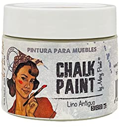 CHALK PAINT | LINO ANTIGUO | MARYPAINT Pintura para Muebles 25 colores 300ml Mate al Agua (300, Lino Antiguo)