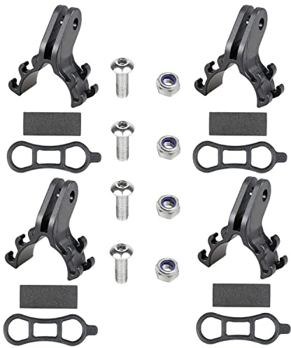 HOUSON 4 stücke Fahrrad Taschenlampe Halterung, Fahrrad Licht Taschenlampe Halter Clip für G-OPro Kamera Fahrrad rennzeichen