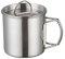 Glomora Camping Becher, edelstahl becher camping,Becher Handle Mug, Edelstahltass mit Deckel und Karabiner - Wandern Becher Thermo, Für Camping, Wandern, Rucksackreisen(350ml)