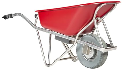 MATADOR | Elektrische Schubkarre Profi-MAX | 90-l-HDPE-Mulde | rot