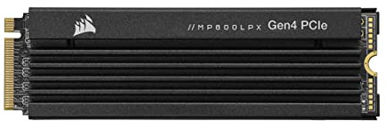 Corsair MP600 PRO LPX 8TB M.2 NVMe PCIe x4 Gen4 SSD - Optimised for PS5 (Up to 7,000MB/sec Sequential Read & 6,100MB/sec Sequential Write Speeds, High-Speed Interface, Compact Form Factor) Black