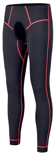 ZONBAILON Mens Thermal Pants Heated Compression Leggings Winter Sexy Long Underwear Bottoms M