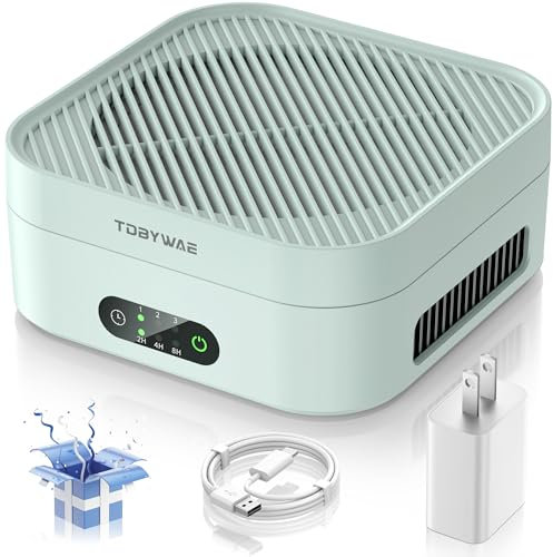 Purificadores de aire para el hogar, purificador de aire TDBYWAE para dormitorio de hasta 600 pies cuadrados, purificador de aire HEPA H13 para mascotas, polvo, caspa, polen, olor, humo, con nuevo