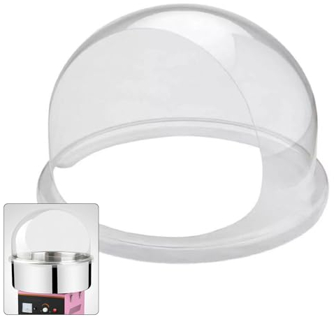 AIZYR Commercial Cotton Candy Machine Cover, Candy Floss Cover Dust Cover Acrylic Shield Dome of Candyfloss Machine,20.5Inch(Cover Only)