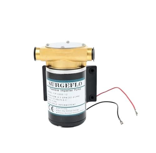 Bilge Pump DC 12V FIP-3200 High Pressure 24V Automatic Deck Wash Water Pump Engine Cooling Vane Self-Priming Motor Suction Pump(24V)