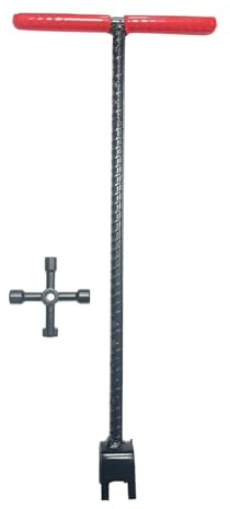 Niesel Schlüssel Wasserzähler - Multifunktions-Ventilschlüssel, Absperrventil, für Hydraulik, Bewässerung, Garten, Rasen, Außenbereich, Hof, Haus