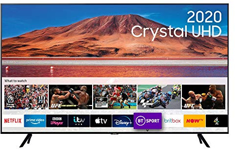 Samsung 55 TU7000 HDR Smart 4K TV with Tizen OS, Black