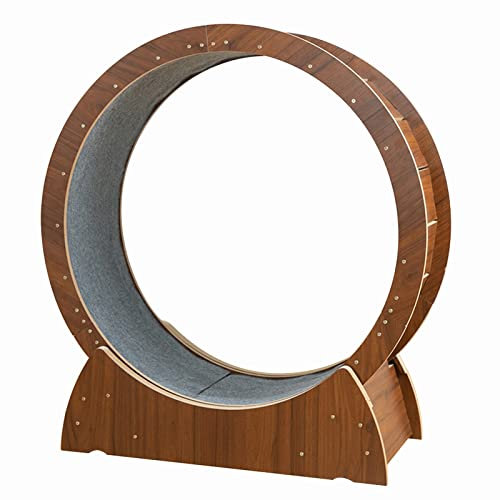 ZIMGOD Katzenlaufrad Laufband für Katzenräder, Kat Laufrad Leise & Verschleißfest, Kleine/Mittlere/Große Katzenspielzeuge, als Katzenklettergerüst/Katzenkratzbaum (Size : 110cm/43.3)