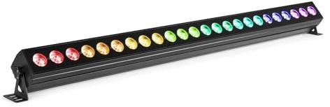 BeamZ LCB246 LED Bar, professionelle Lichtbar, 24x 6-in1 RGBAW-UV, DJ Lichteffekt, DMX, Soundmodus, Master-Slave-Funktion, Partybeleuchtung, LED Party Bar, Light Show inkl. Fernbedienung