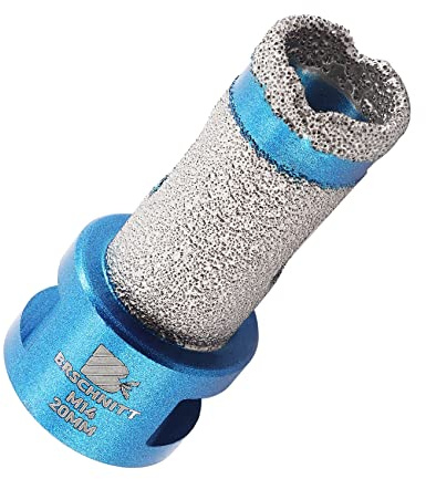 Diamond Core Drill Bit - BRSCHNITT Diamond Finger Milling Bit 20mm for Drilling Enlarging Shaping Round Bevel Holes in Porcelain,Ceramic,Granite,Marble M14 thread