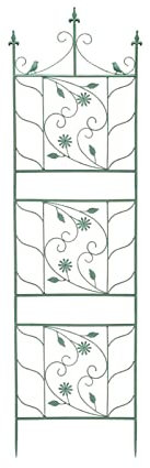 GQJNHUI Vintage Metall Garten Spalier - Blume Pflanze Support Frame, Rankhilfe for Pflanzen, for Kletterpflanzen, Topfreben, Gemüse, Blumen, Efeu, Rosen, Gurken, Clematis (Size : 188X51cm)
