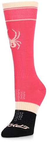Spyder Girl's Youth Bug Liner Ski Socks, Prism Pink, X-Small