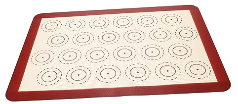 Zerodeko Heat Resistant Silicone Baking Mat Non-Stick Pastry Rolling Mat Reusable and Easy Clean for Macaron Cake Baking