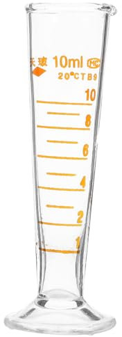 Alipis Vaso Medidor De Vidrio Transparente De Herramienta Graduada Para Experimentos Científicos y Preparación Culinaria Laboratorios y Cocinas