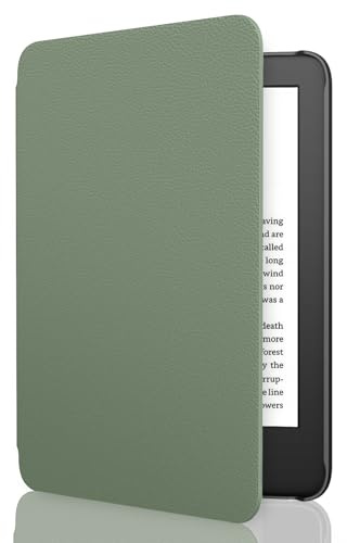 MoKo Hülle für 6 Amazon Kindle 11. Generation 2024/2022, Seladon | Leichte Schutzhülle, Auto Schlaf/Wach, Smart Cover für Kindle 2024/2022 11. Generation e-Reader