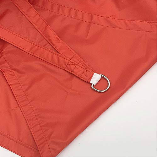 Triangle Sonnensegel, wasserdicht, für Garten, Terrasse, UV-Schutz, Markise für Außenbereich, Balkon, 98 % UV-Block (3 x 6 m, Rot)