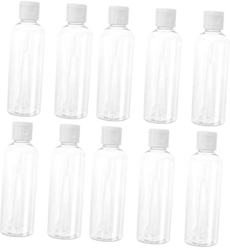FOMIYES 25pcs Flip-top Lotion Bottles 100ml Small Empty Travel Liquid Containers Reusable Cosmetics Dispenser Bottles for Outdoor Toiletries