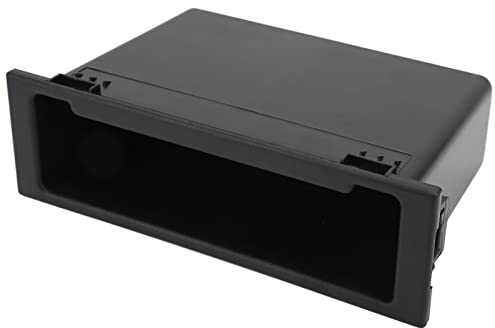 Ausla Autoradio Universal Ablagefach Aufbewahrungsbox, Schwarzer 1 Din Radioblende Organizer Schubladen-Kit, ABS Innen Organizer Ersatz