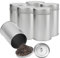 BORDEAG Latas de té para té suelto, 6 unidades de latas de té de densidad aromática, latas de té, recipientes de 100 g, almacenamiento de té suelto para té suelto o especias (120 x 75 mm)