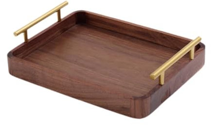 F Fityle Bandeja de Madera Bandeja de Frutas Bandeja de Bandeja de Bandeja de Bandeja de Inodoro Plato de Organizador de Madera multipropósito para Cocina y